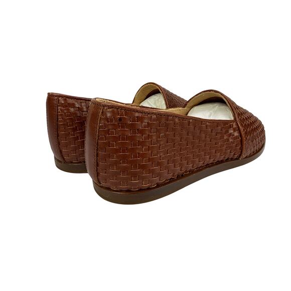 Nisolo Alejandro Woven Loafer Mens 11.5 Brandy Brown Leather Slip‎ on Moccasin main image 7